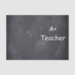 World's Greatest Teacher Chalkboard Design Gift Tissue Paper