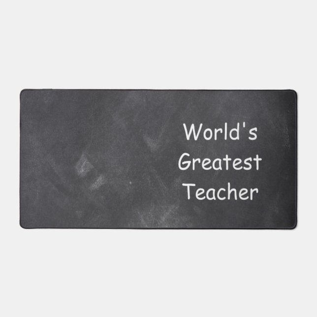 World's Greatest Teacher Class Decoration Desk Mat (Front)