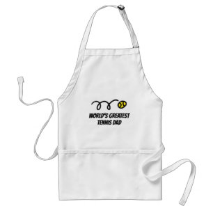 World's Greatest Tennis Dad BBQ apron for father
