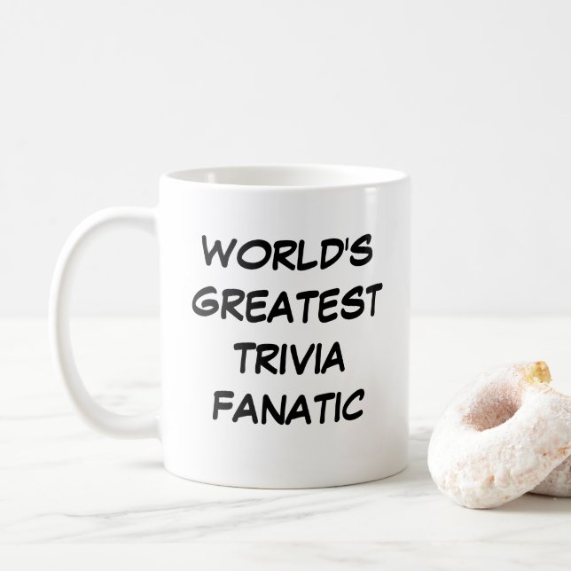 "World's Greatest Trivia Fanatic" Mug (With Donut)