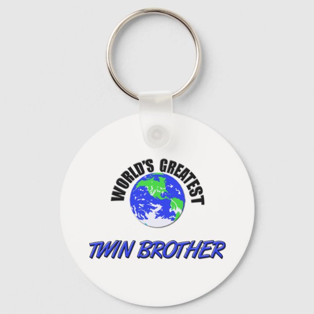World's Greatest Twin Brother Key Ring (Front)