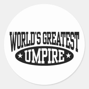 World's Greatest Umpire Classic Round Sticker