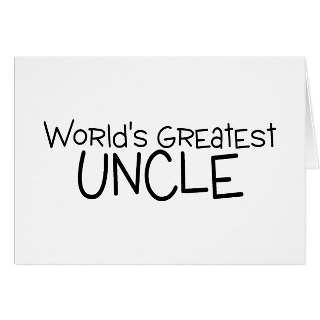 Worlds Greatest Uncle (Front Horizontal)