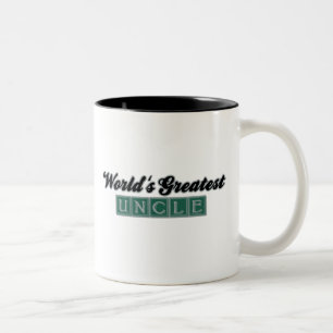 World's Greatest Uncle (Green) Two-Tone Coffee Mug