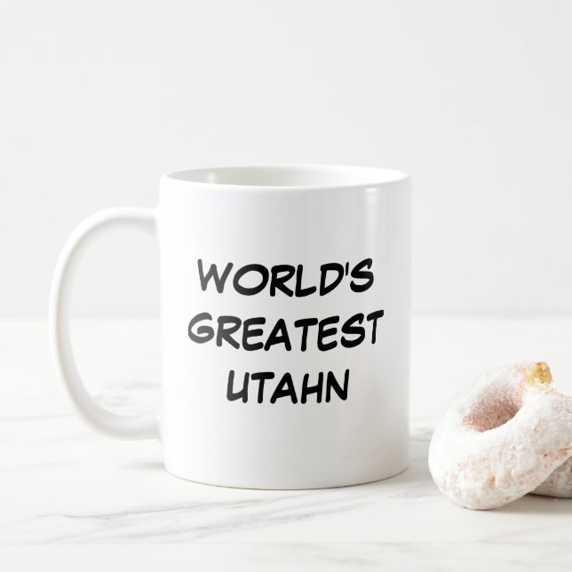 "World's Greatest Utahn" Mug (With Donut)