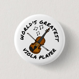World's Greatest Viola Player, Violist Funny 3 Cm Round Badge