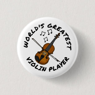 World's Greatest Violin Player, Violinist Funny 3 Cm Round Badge