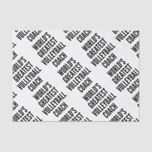 Worlds Greatest Volleyball Coach Tissue Paper