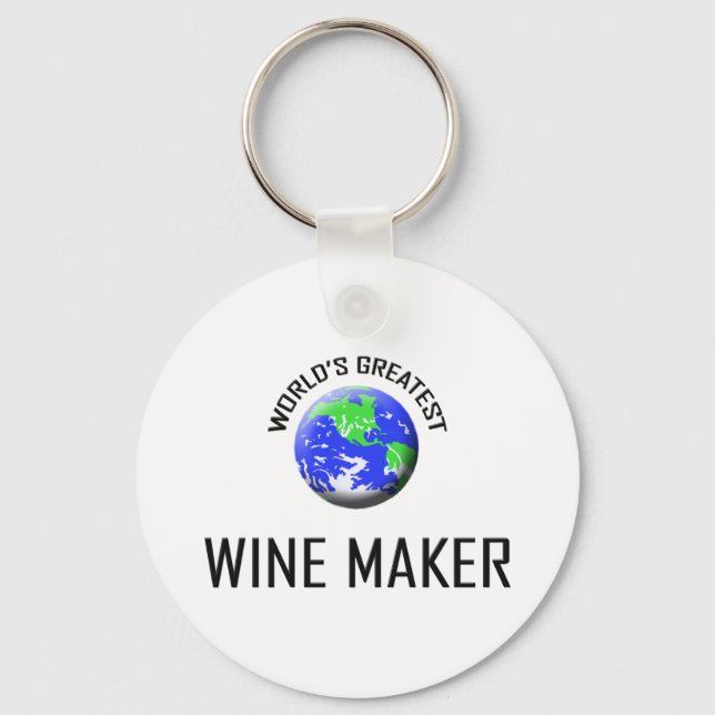 World's Greatest Wine Maker Key Ring (Front)
