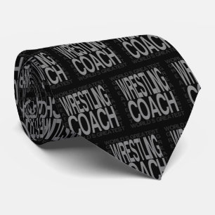 Worlds Greatest Wrestling Coach Neck Tie