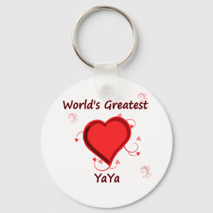 World's Greatest yaya Key Ring