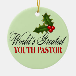 World's Greatest Youth Pastor Ceramic Ornament