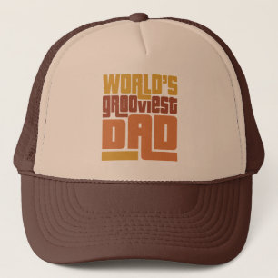 World's Grooviest Dad Retro Funny Trucker Hat