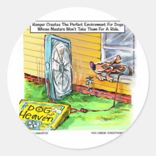 World's Happiest Dog Funny Gifts Tees Mugs Etc Classic Round Sticker
