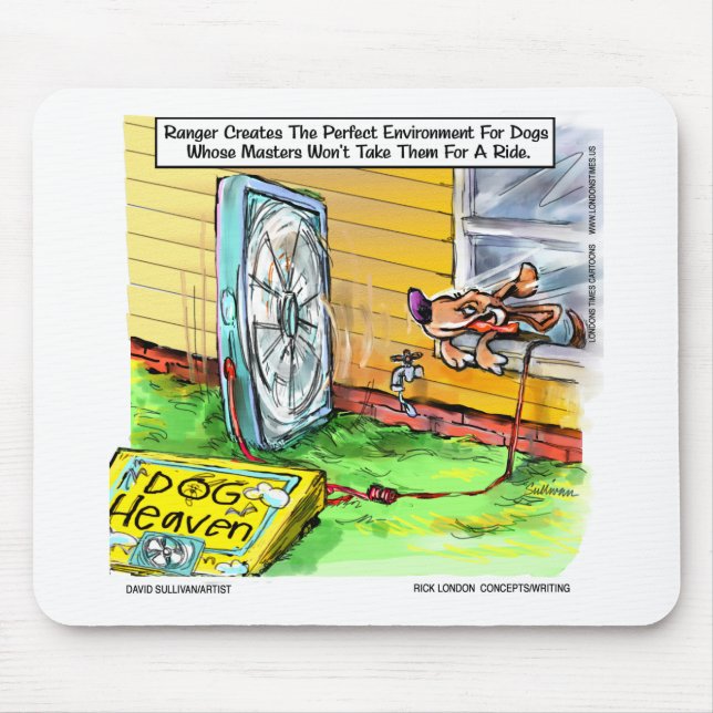 Worlds Happiest Dog Funny Tees Mugs & Gifts Mouse Pad (Front)