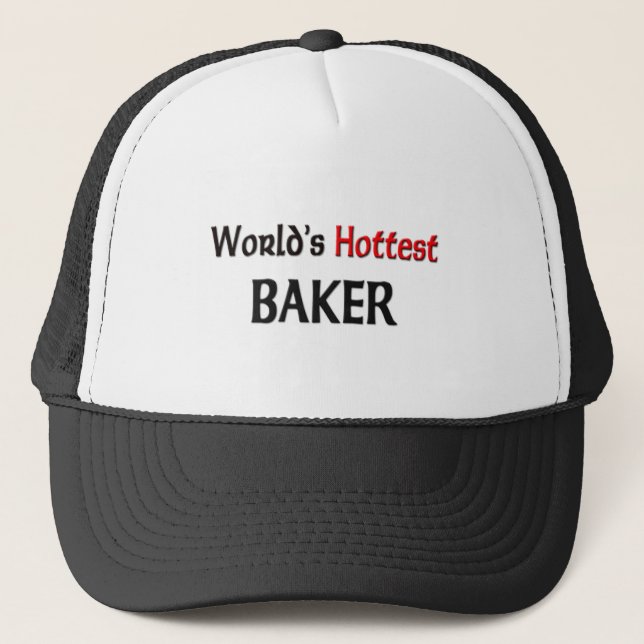 Worlds Hottest Baker Trucker Hat (Front)