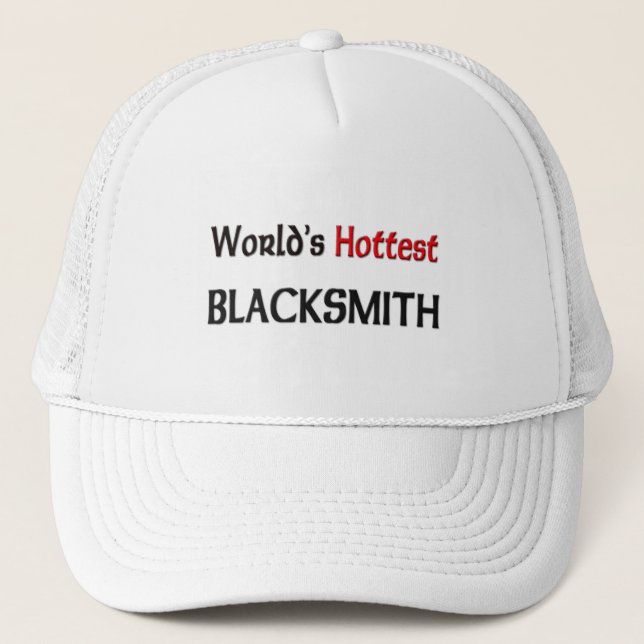Worlds Hottest Blacksmith Trucker Hat (Front)