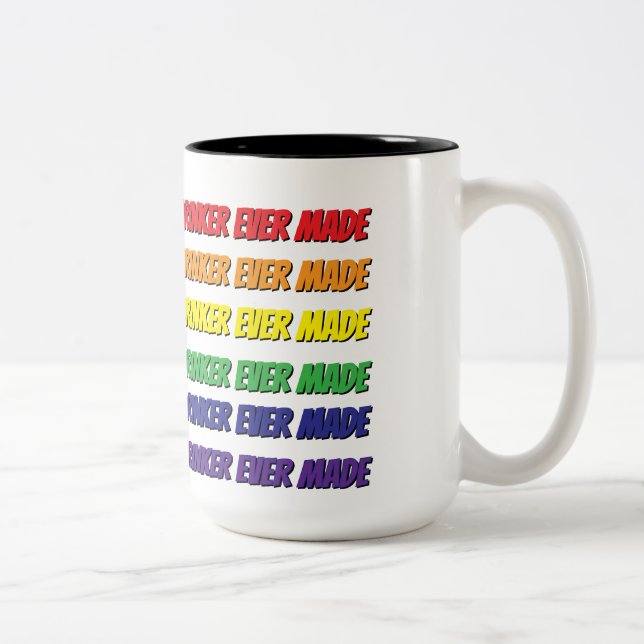 World's Hottest Coffee Drinker Ever Made Two-Tone Coffee Mug (Right)