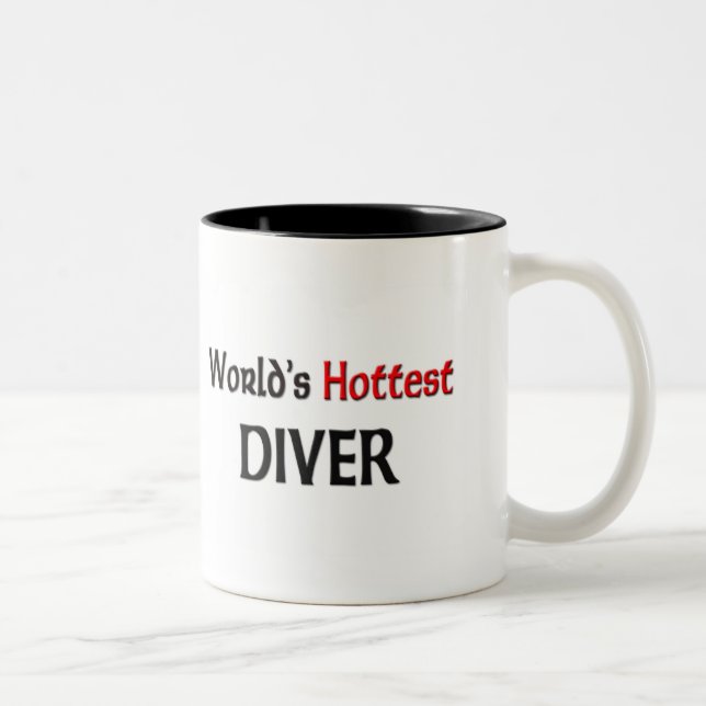 Worlds Hottest Diver Two-Tone Coffee Mug (Right)