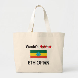 World's Hottest Ethiopian Large Tote Bag