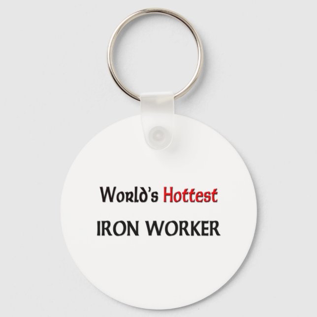 Worlds Hottest Iron Worker Key Ring (Front)