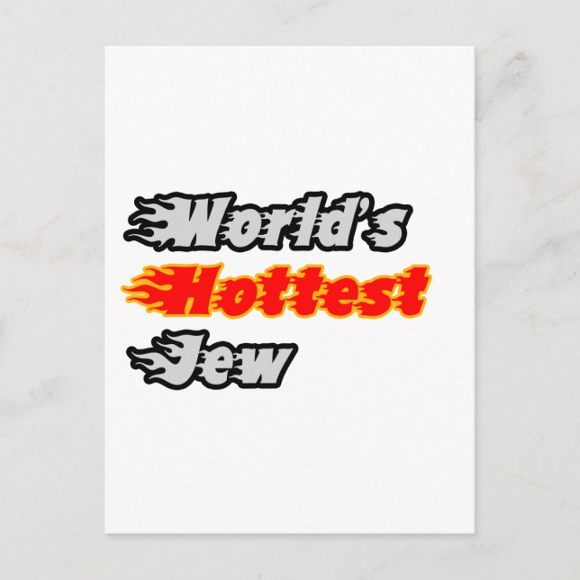 World's Hottest Jew Postcard (Front)