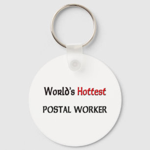 Worlds Hottest Postal Worker Key Ring