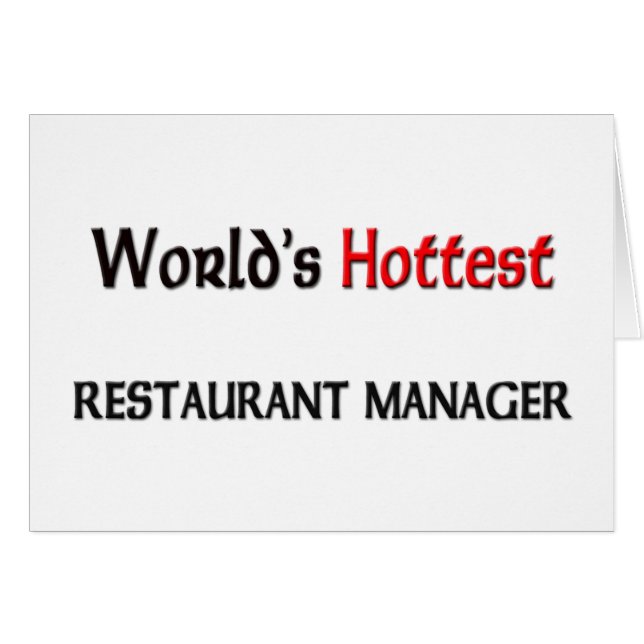 Worlds Hottest Restaurant Manager (Front Horizontal)