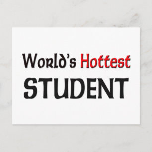 Worlds Hottest Student Postcard