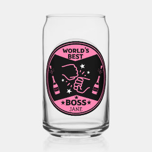 World's lady Greatest Boss Can Glass