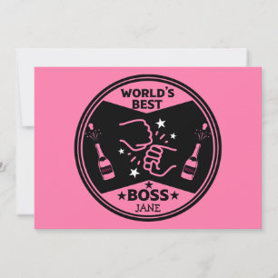World's lady Greatest Boss Holiday Card