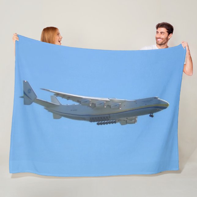 WORLD'S LARGEST AIRPLANE  (Antonov An-225 MRIYA) Fleece Blanket (In Situ)