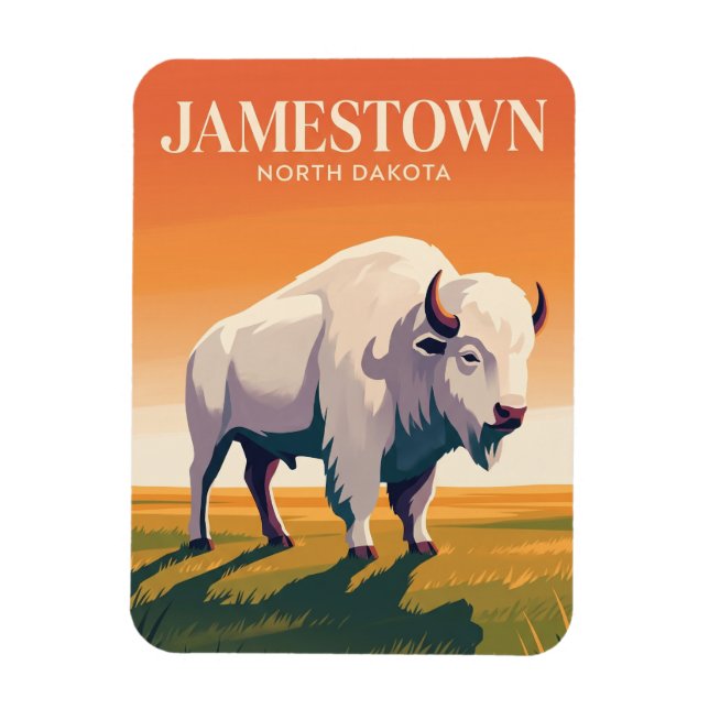 World's Largest Buffalo USA Magnet (Vertical)