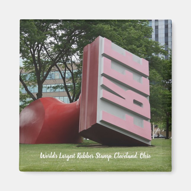 World's Largest Rubber Stamp Refrigerator Magnet (Front)