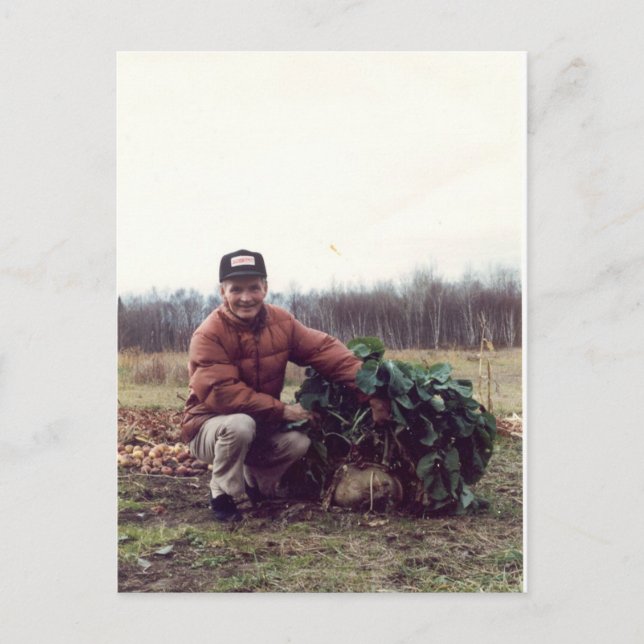 World's LARGEST rutabaga! Postcard (Front)