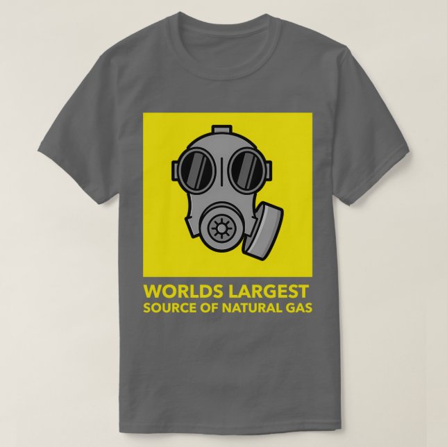 Worlds largest source of natural gas 32 T-Shirt (Design Front)