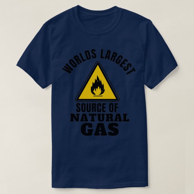 worlds largest source of natural gas 34 T-Shirt (Design Front)