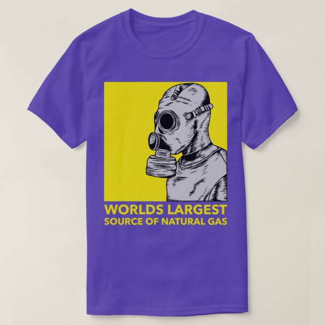 Worlds largest source of natural gas 38 T-Shirt (Design Front)