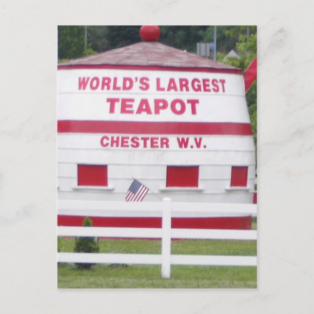 World's Largest Teapot Postcard (Front)