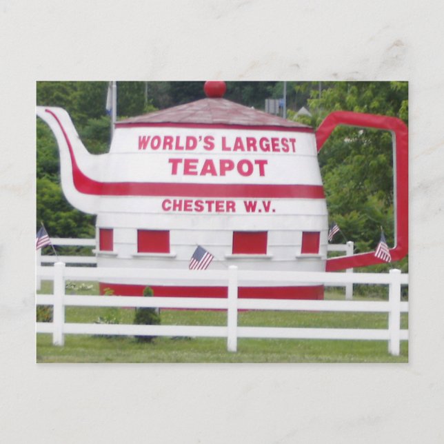 World's Largest Teapot Postcard (Front)