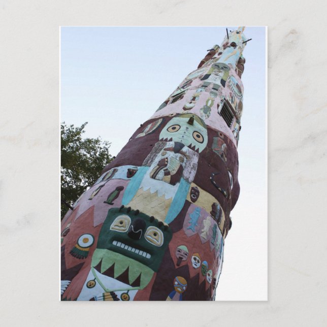 World's Largest Totem Pole Postcard (Front)