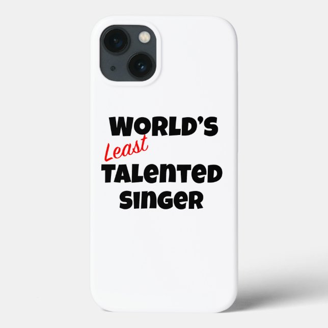 World's Least Talented Singer Case-Mate iPhone Case (Back)
