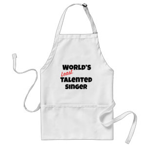 World's Least Talented Singer Standard Apron
