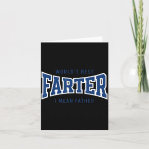 Worlds Loud Noiseser Mean Father Dad Men Papa Card