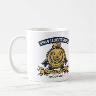 World's Loudest Snorer Frenchie Trophy Sticker Coffee Mug