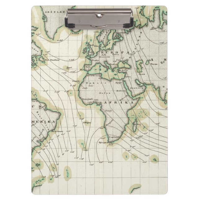 World's magnetic declination clipboard (Front)