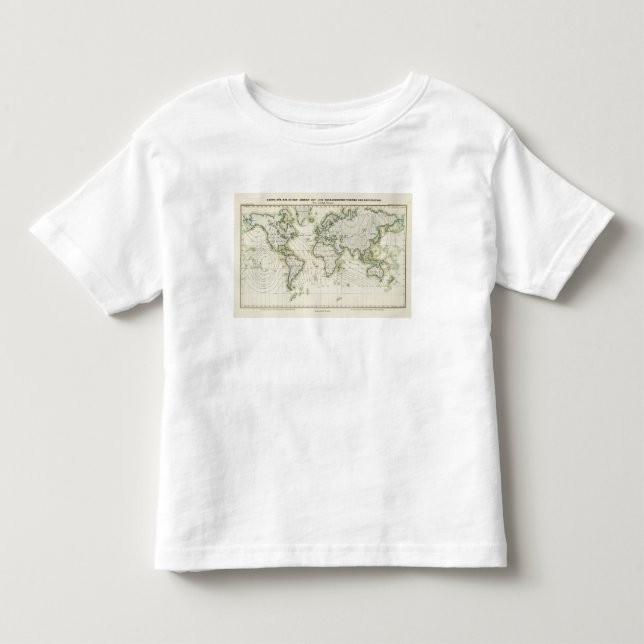 World's magnetic declination toddler T-Shirt (Front)