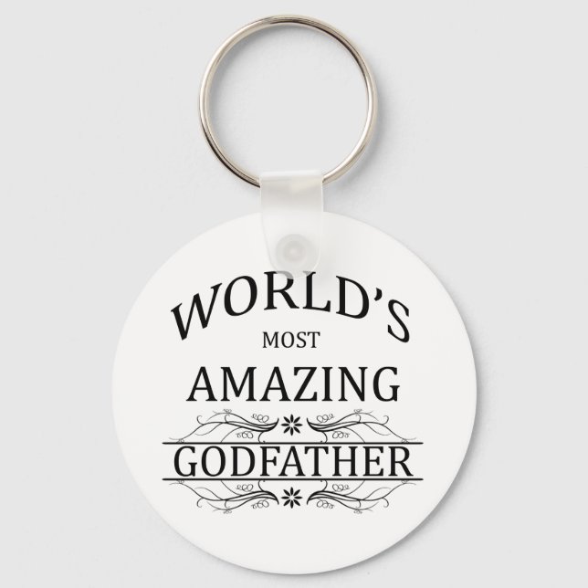 World's Most Amazing Godfather Key Ring (Front)