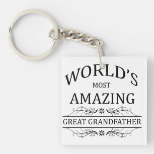 World's Most Amazing Great Grandfather Key Ring