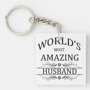 World's Most Amazing Husband Key Ring